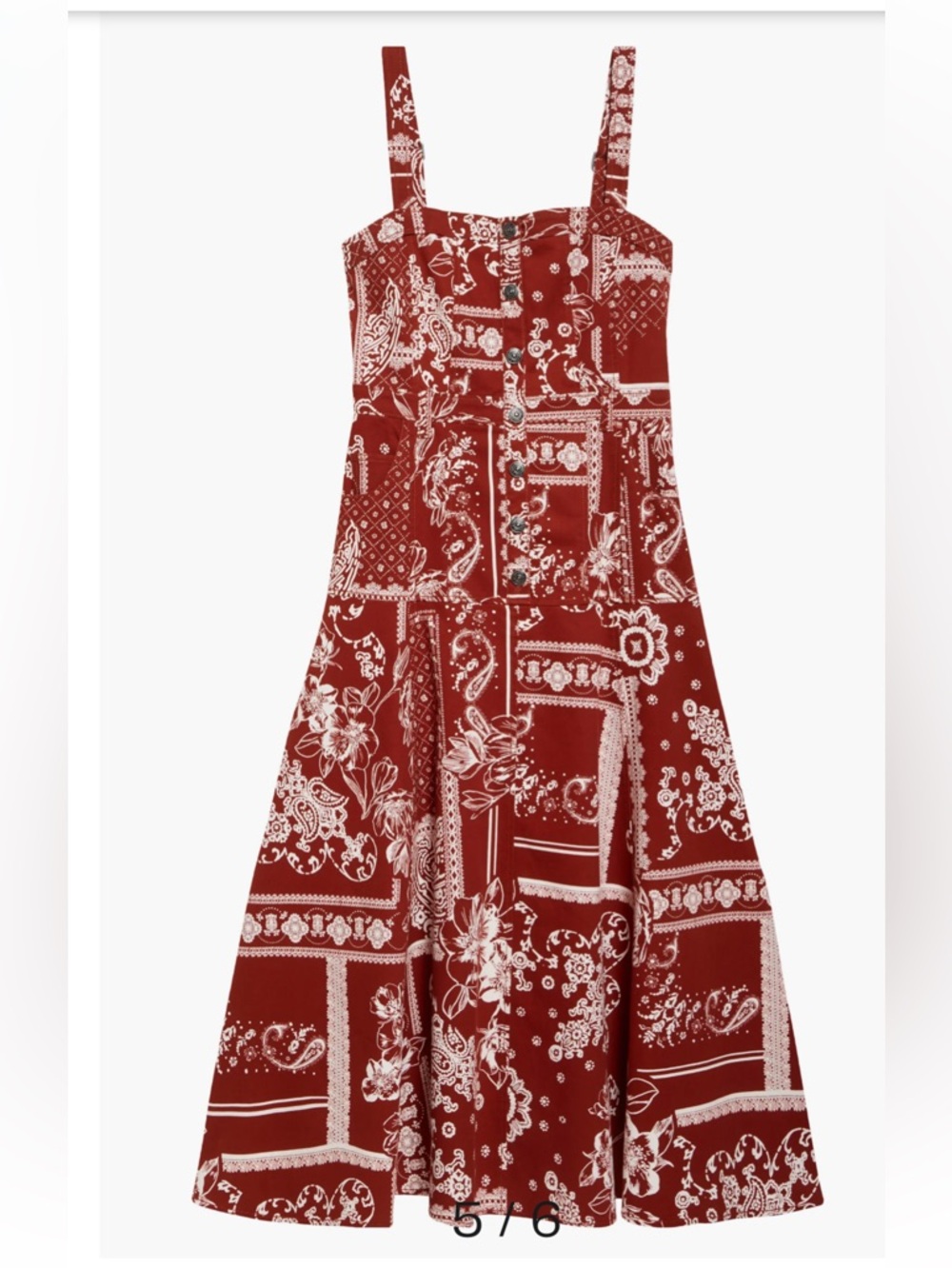 CINQ A SEPT BANDANA MILITARY MIDI DRESS BORDEAUX COLOR SIZE L NWT